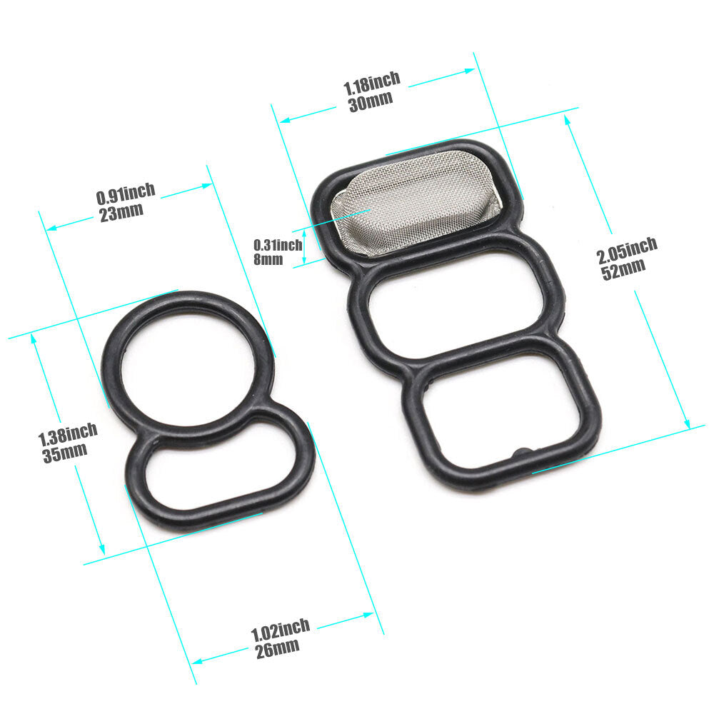2PCS Upper Lower Spool Valve VTEC Solenoid Gasket 917-170 for Honda Odyssey
