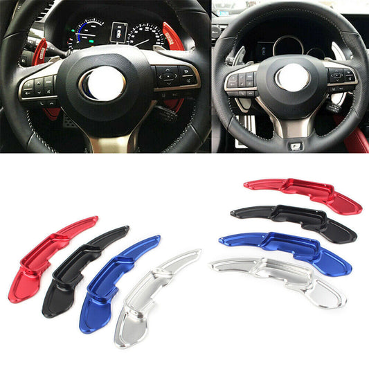 2 x Steering Wheel Shift Shifter Paddles Extension Fit for Lexus GS250 GS350 2012-16