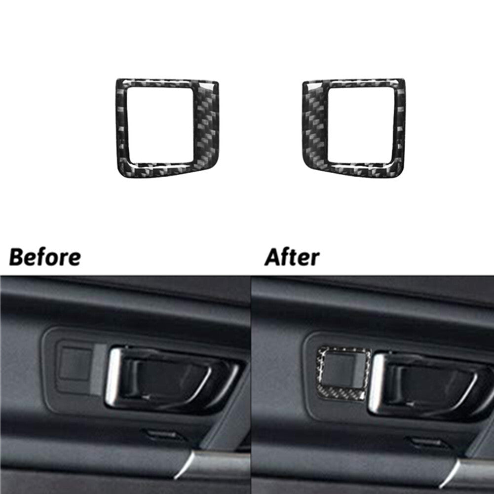 Carbon Fiber Front Door Handle Trim for Land Rover Discovery Sport 2015-2019