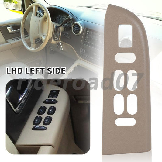 New TAN Front Driver Door Panel Window Switch Bezel For 2003-06 for Ford Expedition