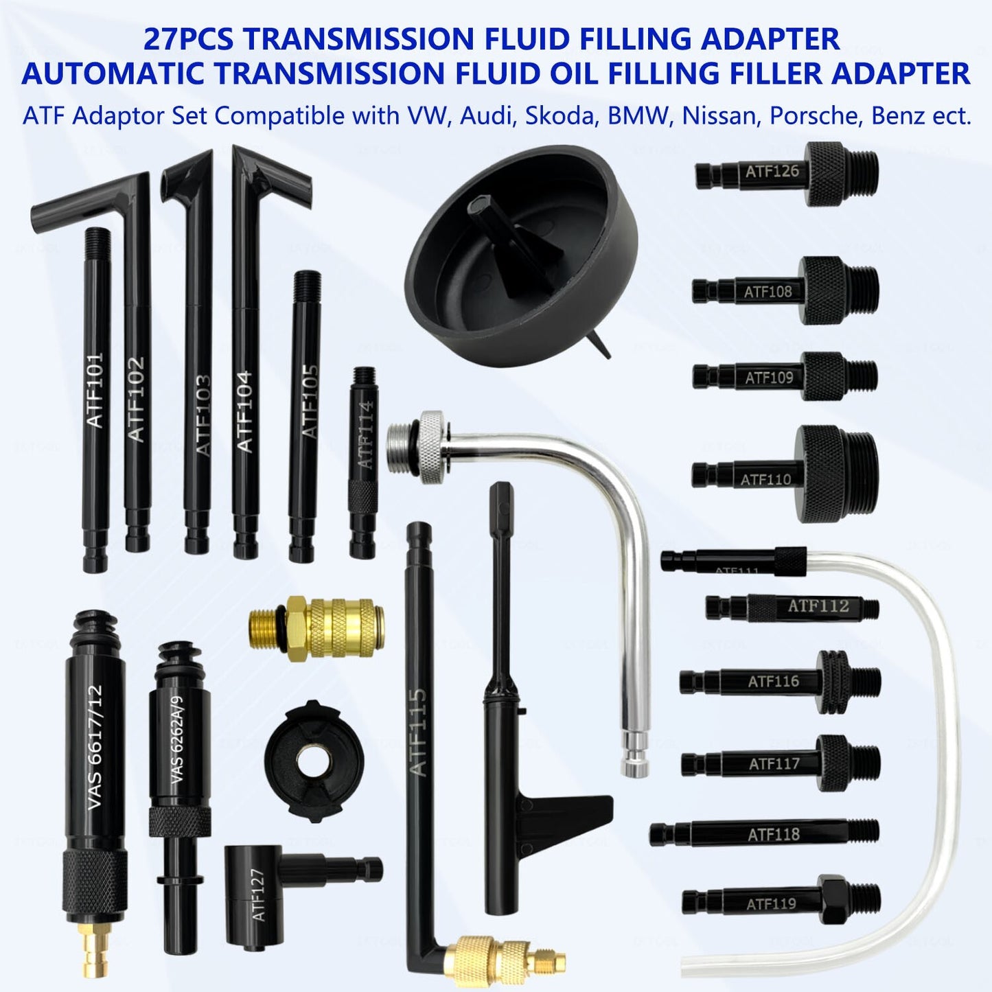 25pc Transmission Oil Filling Joint Adapter Set ATF for BMW for Audi for VW for Ford for Nissan