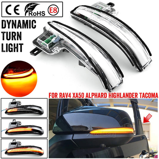 Dynamic Turn Light for Toyota RAV4 XA50 Alphard Vellfire Highlander for Lexus Tacoma