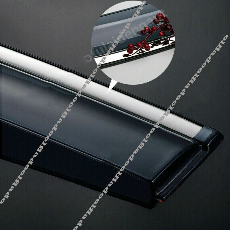for Toyota Highlander 2020-2024 Window Visors Sun Rain Guard Deflector W/Chrome