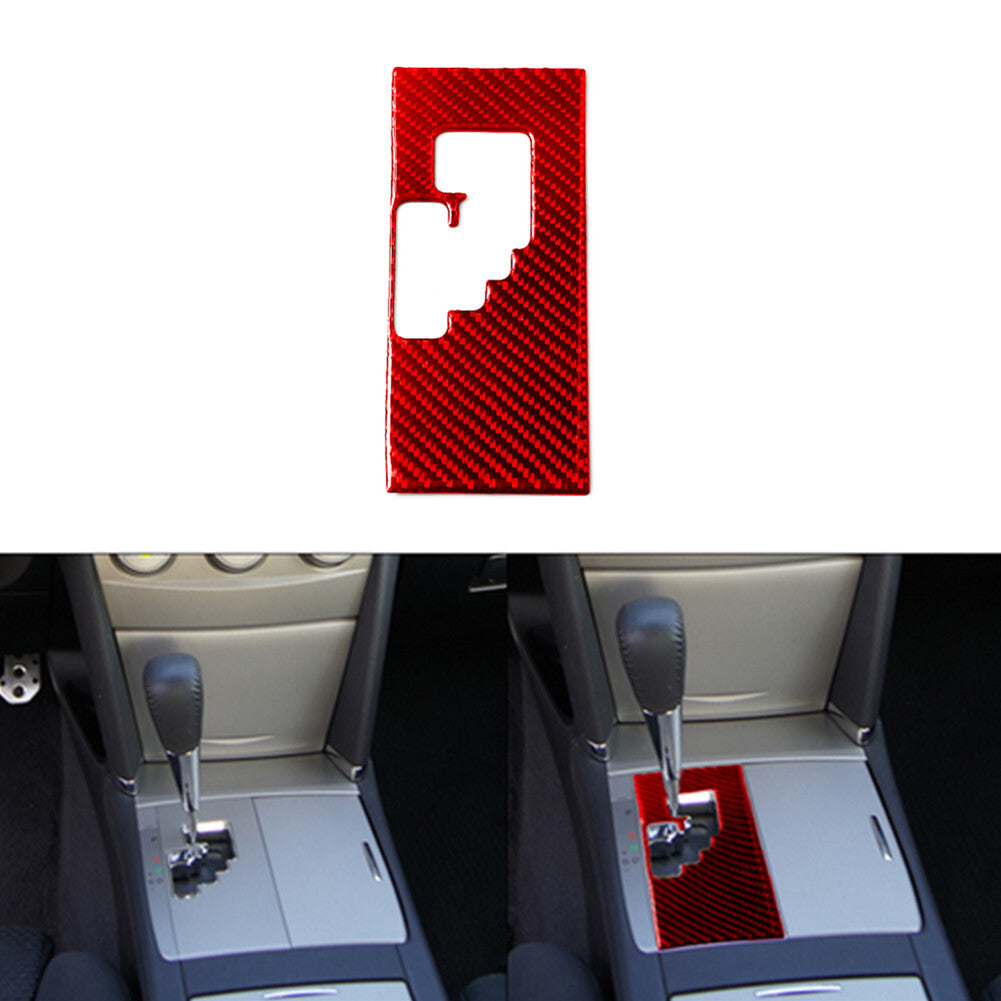 Red Carbon Fiber Automatic Transmission Cover Type B for Toyota for Camry 2007-2011