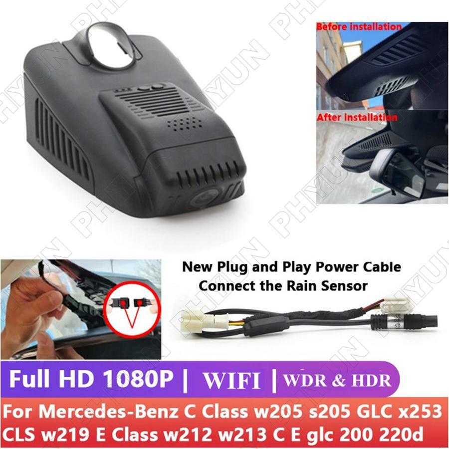 Wifi DVR Dash Cam for Mercedes C Class W205 S205 GLC X253 CLS W219 E W212 W213 E