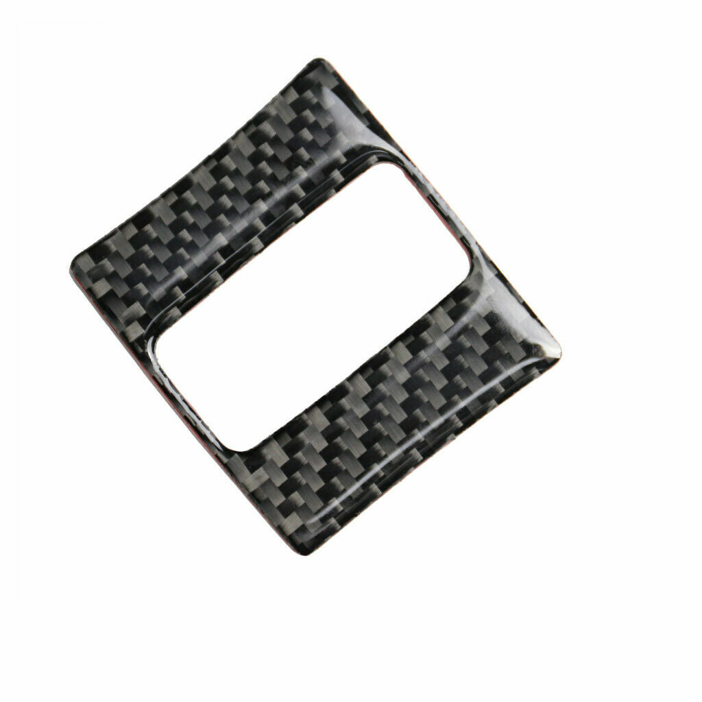 Carbon Fiber Warning Lamp Button Cover Fit for Mazda 3 Axela 2013-2018