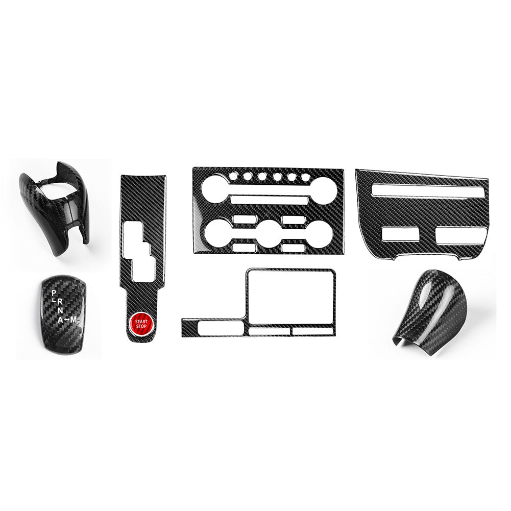 9Pcs Center Console Gear Shift Panel Decoration Cover Trim for Nissan GTR R35