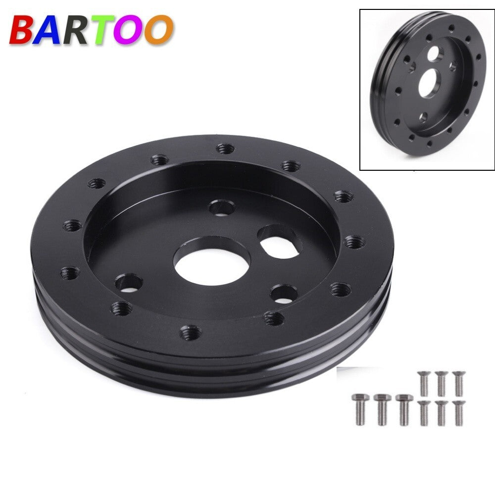 Aluminum Steering Wheel to 3 Hole 0.5IN Hub for 6 Hole Adapter Boss Universal