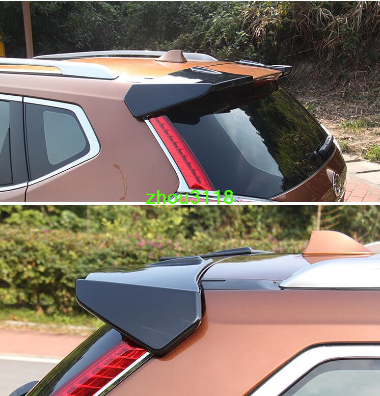 Gloss Black Tail Rear Trunk Top Spoiler Wing Trim 2P For 2014-2020 for Nissan Rogue
