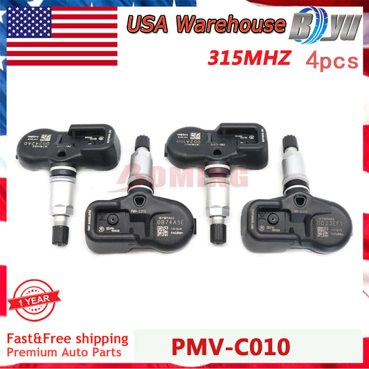New Set 4PCS PMV-C010 TPMS Tire Pressure Sensor for Toyota for Corolla for Camry for Lexus