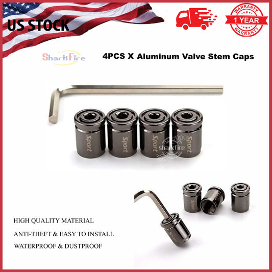 4-piece car tire valve stem cover, car wheel tire valve stem cover, anti-theft dust cover
