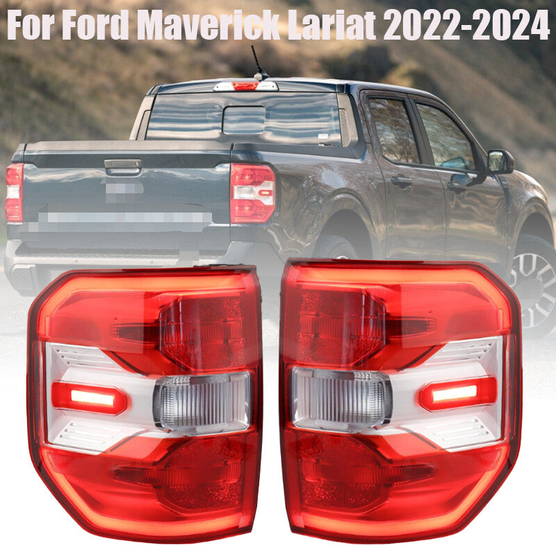 2022 2023 2024 for Ford Maverick Lariat Pair LED Rear Tail Light Stop Lamp