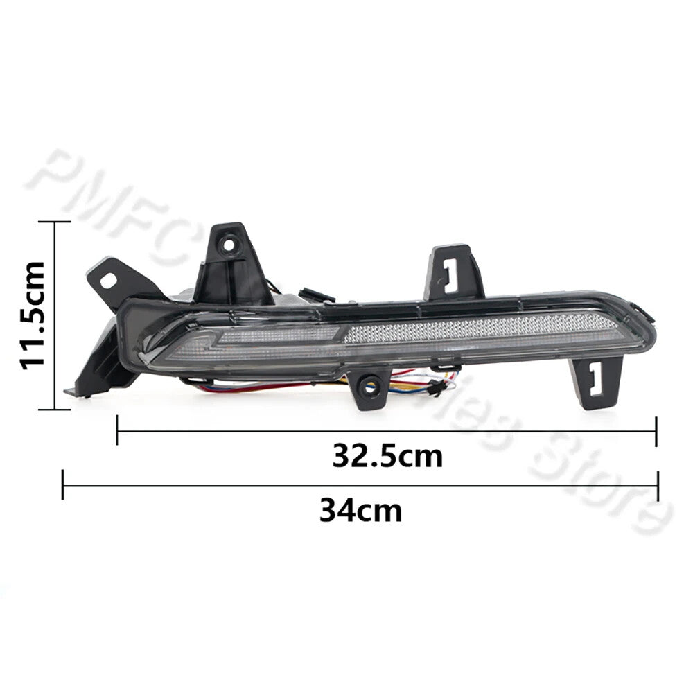 2Pcs LED Rear Bumper Reflector Light Stop Lamp for Hyundai Sonata 2020-2022