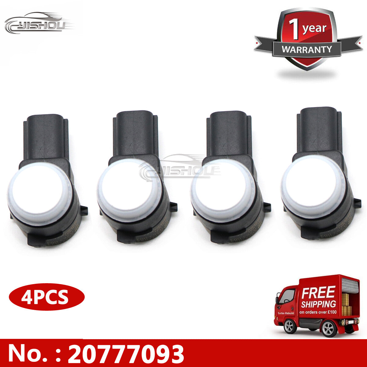 4-Bumper PDC Reverse Parking Assist Sensor 20777093 Applicable to 2010-14 for Cadillac SRX CR