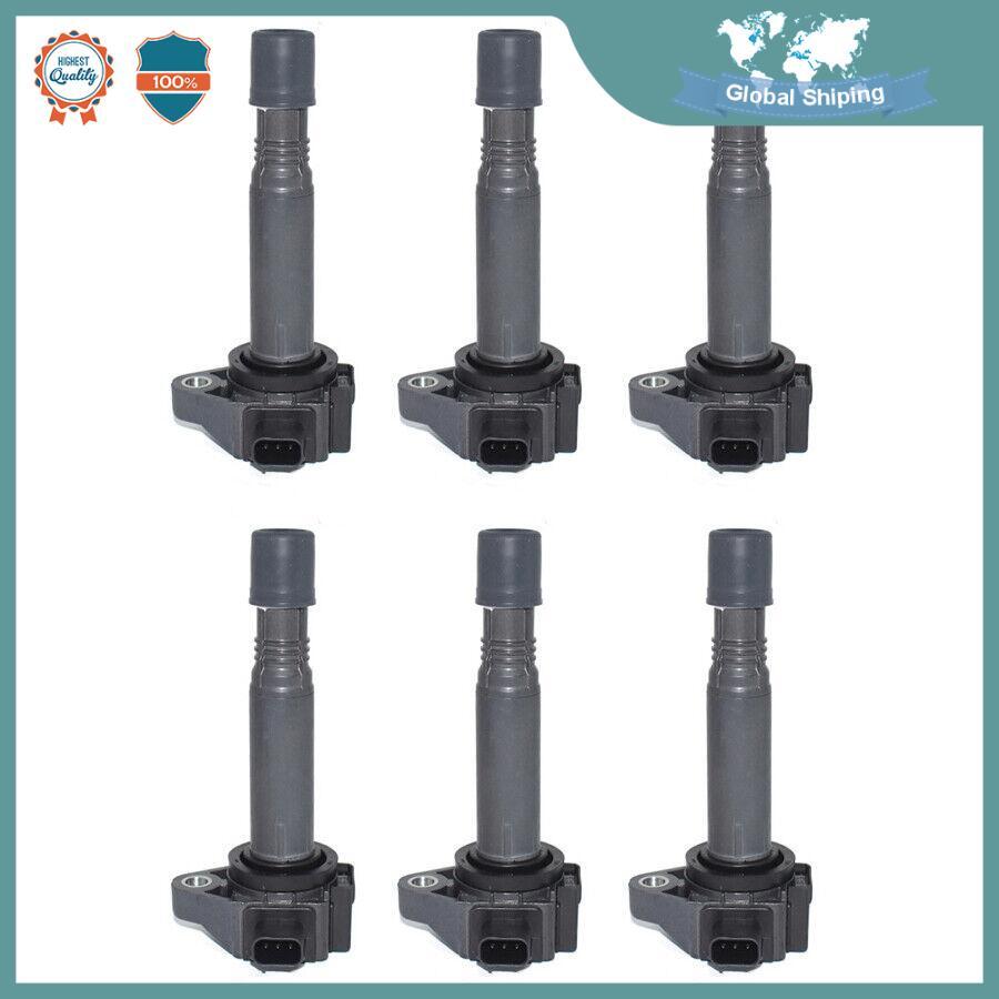 6 Ignition Coils for Honda Odyssey Accord Pilot for Acura MDX RLX 3.5L 305205G0A01