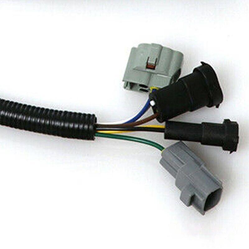 LED headlight conversion wiring harness adapter plug and layout for Toyota Tacoma 2016 - 20