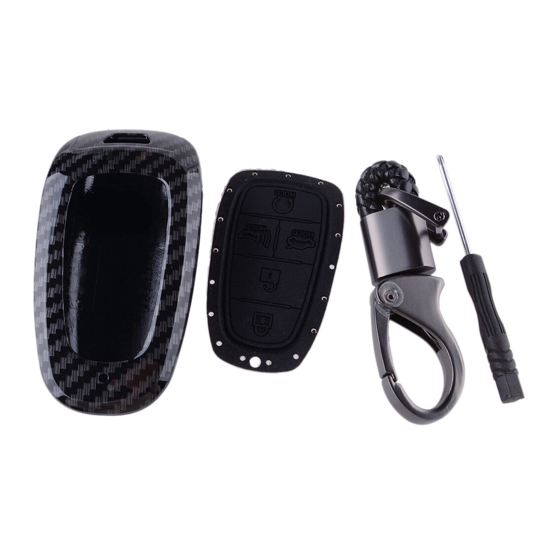 Remote Key Fob Case Cover Fit for Hyundai Santa Cruz Santa Fe Sonata 20-23