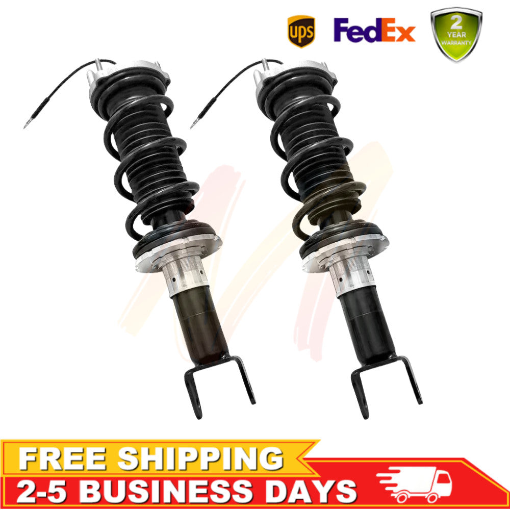 2x Rear L&R Coil Spring Shock Strut Cores with EDC for BMW E38 740i 740iL 96-99