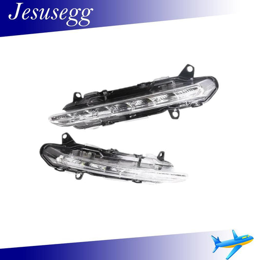 2Pcs Front Left+Right LED Daytime Running Fog Light Fits W221 CL550 2007-2013