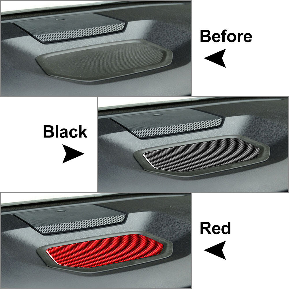 for Toyota Tundra 14-21 Carbon Fiber Interior Dashboard Storage Box Cover Trim