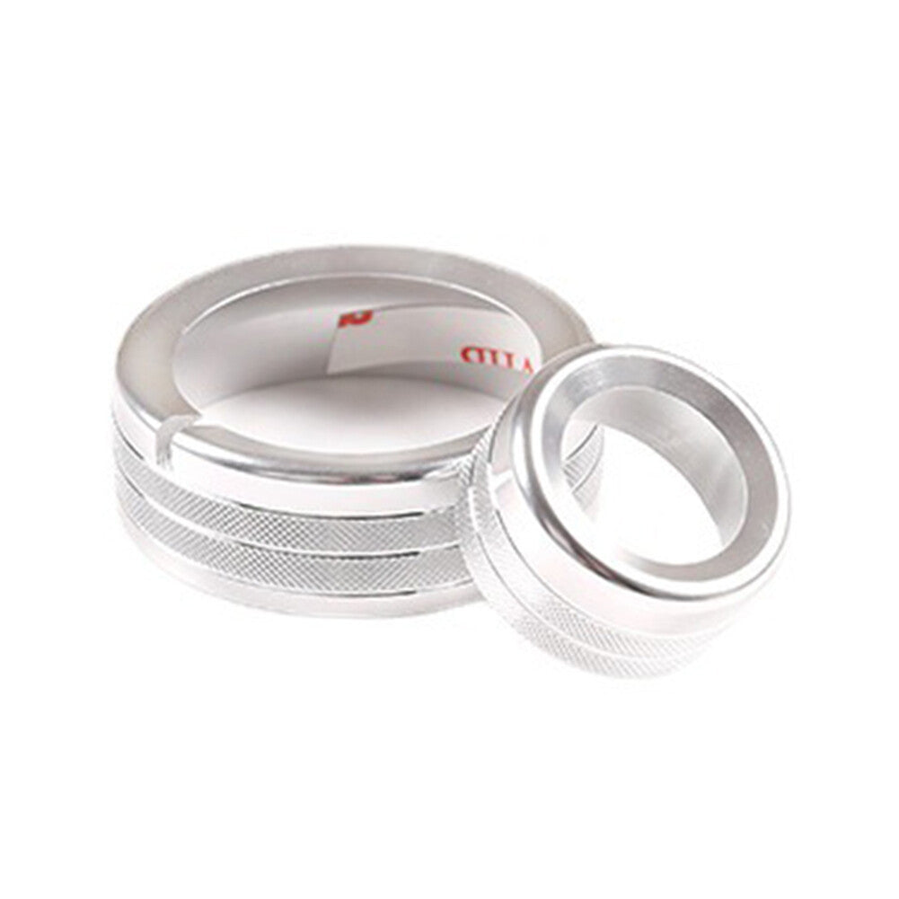 Fit for Alfa Romeo Giulia for Stelvio 20-21 Silver Central Control Multimedia Knob Ring