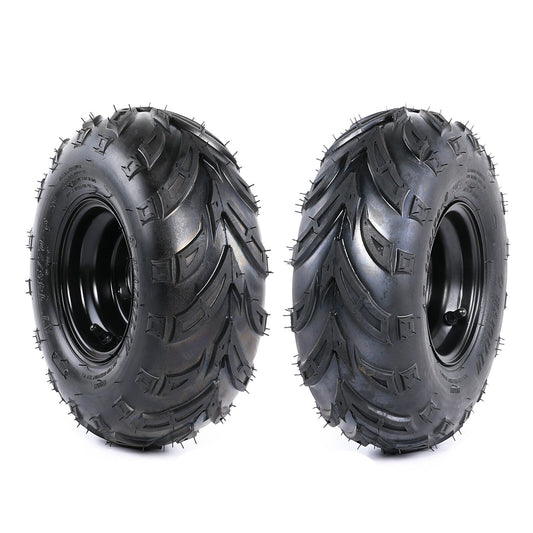 2-Piece 6-inch Wheel 145/70-6 Tire and Rim Kit for Go-Karts, All-Terrain Vehicles, for Mini Bikes - Taodao