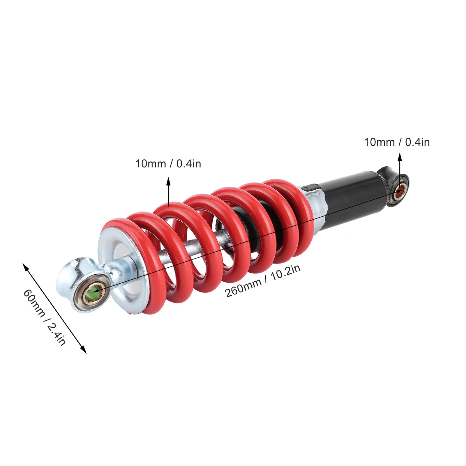 Hot 10.2in Rear Suspension Shock Absorbers Replace Parts For 70-125 Motorcycle