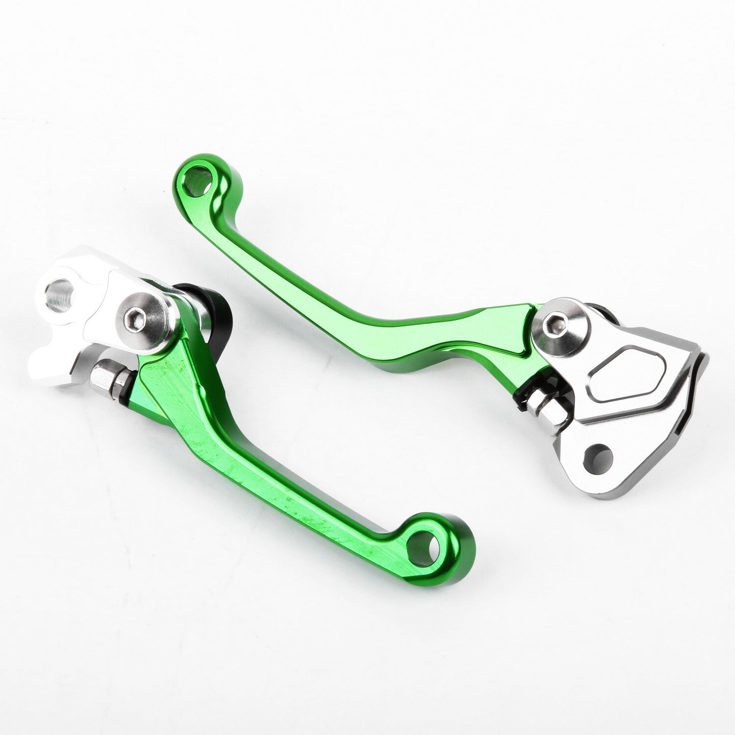 For Kawsaki KX100 2001-2020 / KX500 2004 Clutch Brake Levers CNC Pivot Green US