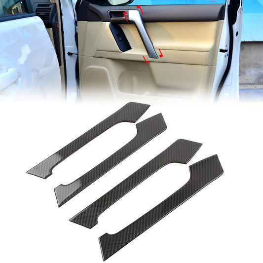 Interior Inner Door Handle Trim Fit for Toyota for Land Cruiser Prado 2010-2018 4 Pcs