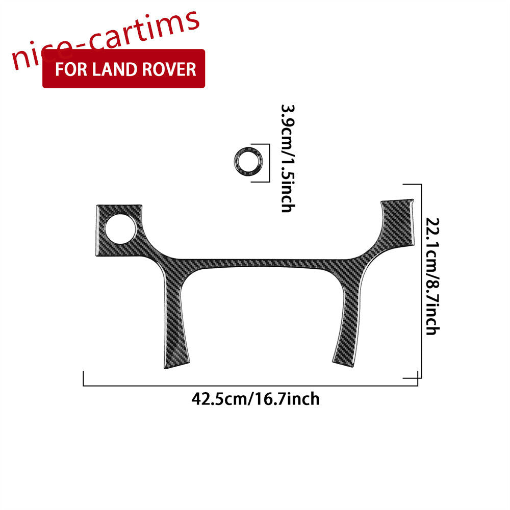 RHD Carbon Fiber Dashboard Speedometer Trim for Land Rover Discovery Sport 15-19