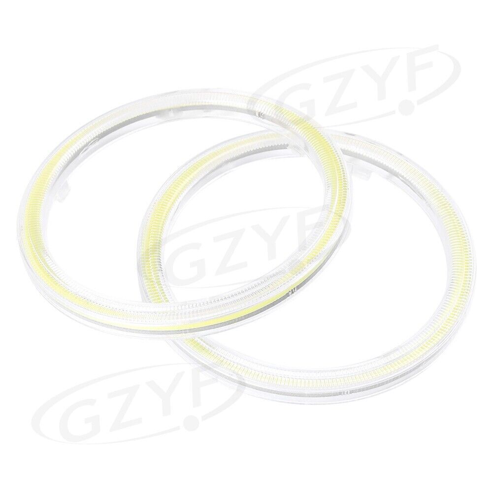 2x 100mm COB LED Ring Angel Eyes Headlight Halo Ring Super bright White light