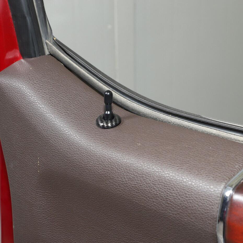 Car door lock pin cover decorative ring for Ford F150 15 - 2020 accessories carbon fiber