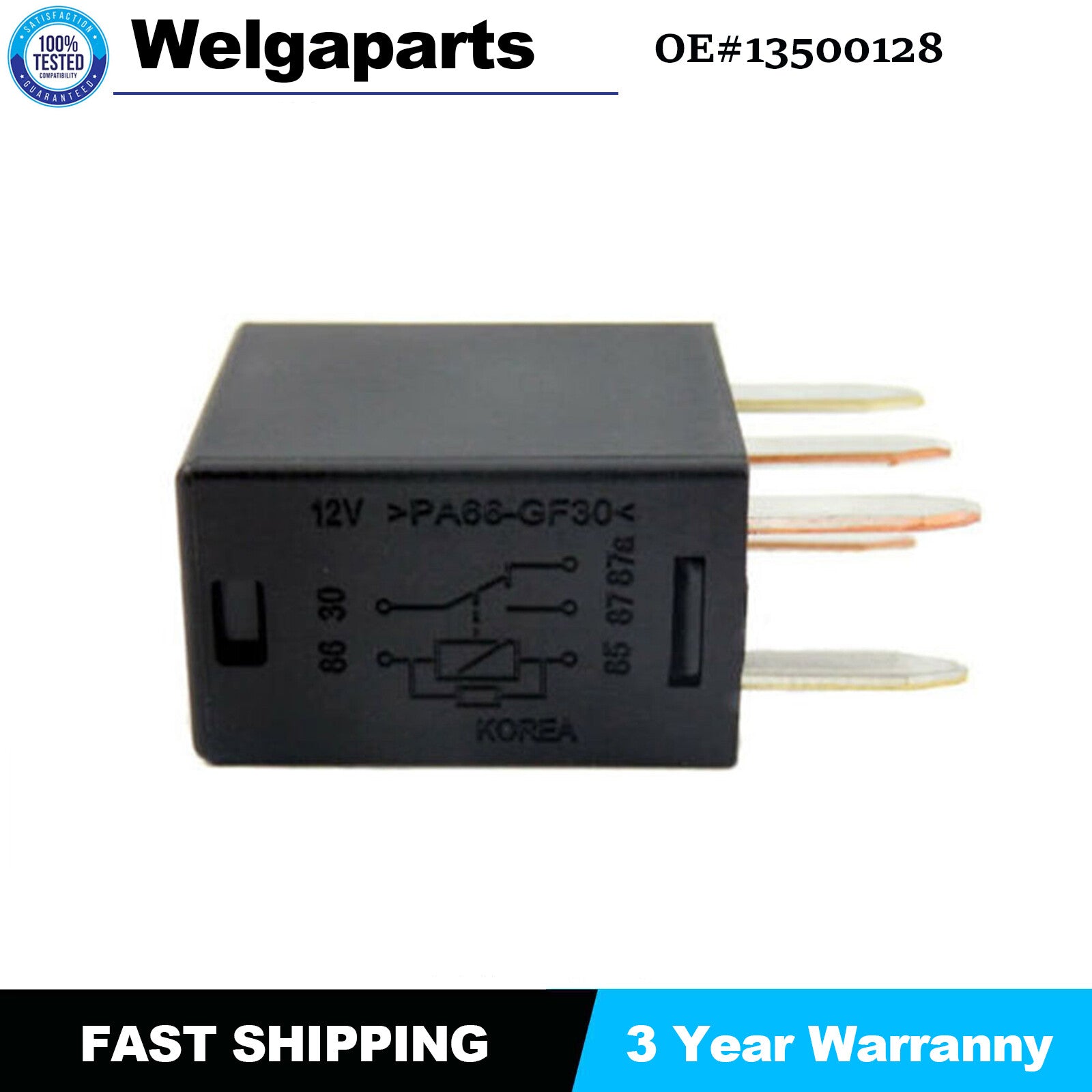 1x 13500128 For GM for CADILLAC for ISUZU for SATURN 5-Pin Relay 5-Terminal Multi-Use Relay