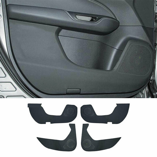 for Lexus NX250 350 2022-2023 Black Leather Inner Door Anti-Kick Panel Cover 4p