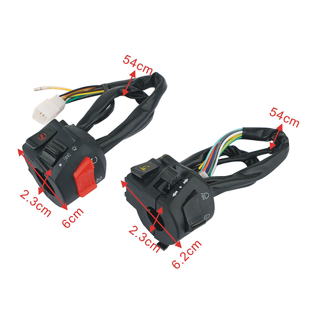 Motorcycle start switch 7/8 22 mm handlebar horn turn signal headlight electrical