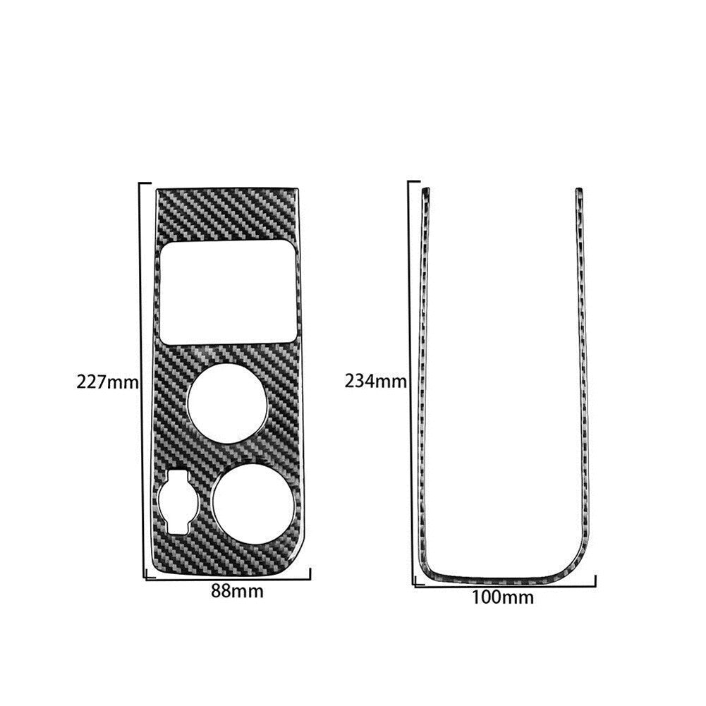 Carbon Fiber Dim Light Control Cover Trim For Silverado for GMC for SIERRA 2014-2018 B