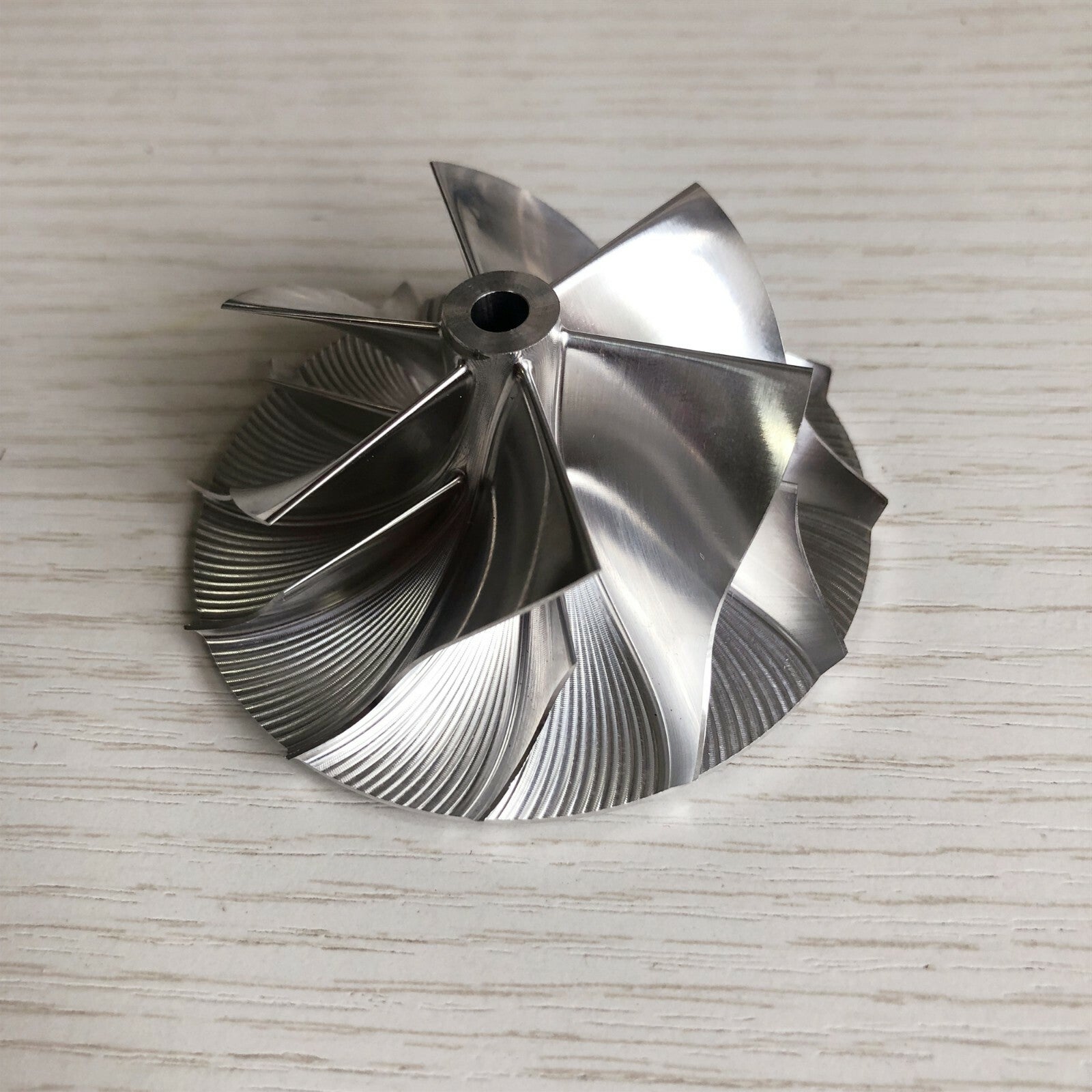 RHF5 Reverse 54.50/70.00 mm 6+6 Blade Performance Turbine Blank Compressor Wheel