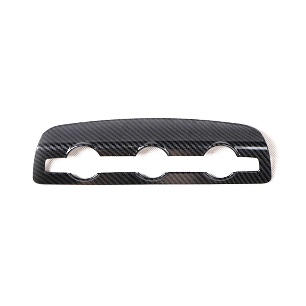 Car Console AC Switch Control Panel Trim Fit for Audi Q2L 2018-2021 Carbon Fiber