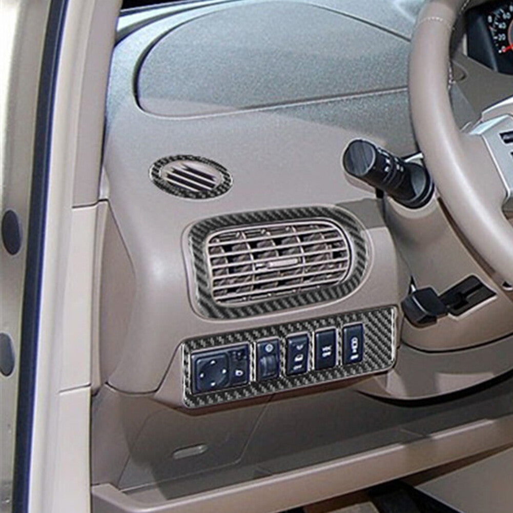 Carbon Fiber Interior Full Decorative Cover Trim Kit for Nissan Quest 2004-2006
