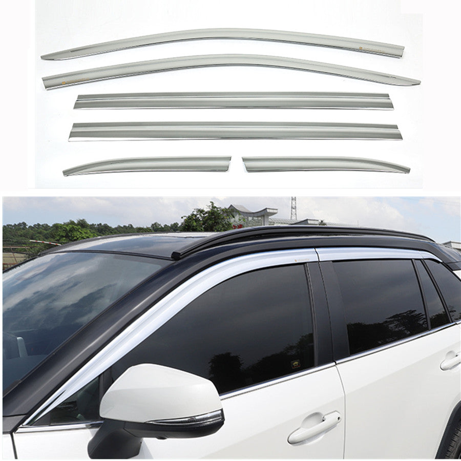 for Toyota Highlander 20-24 silver Window Visor Vent Sun Shade Rain Guard Shield