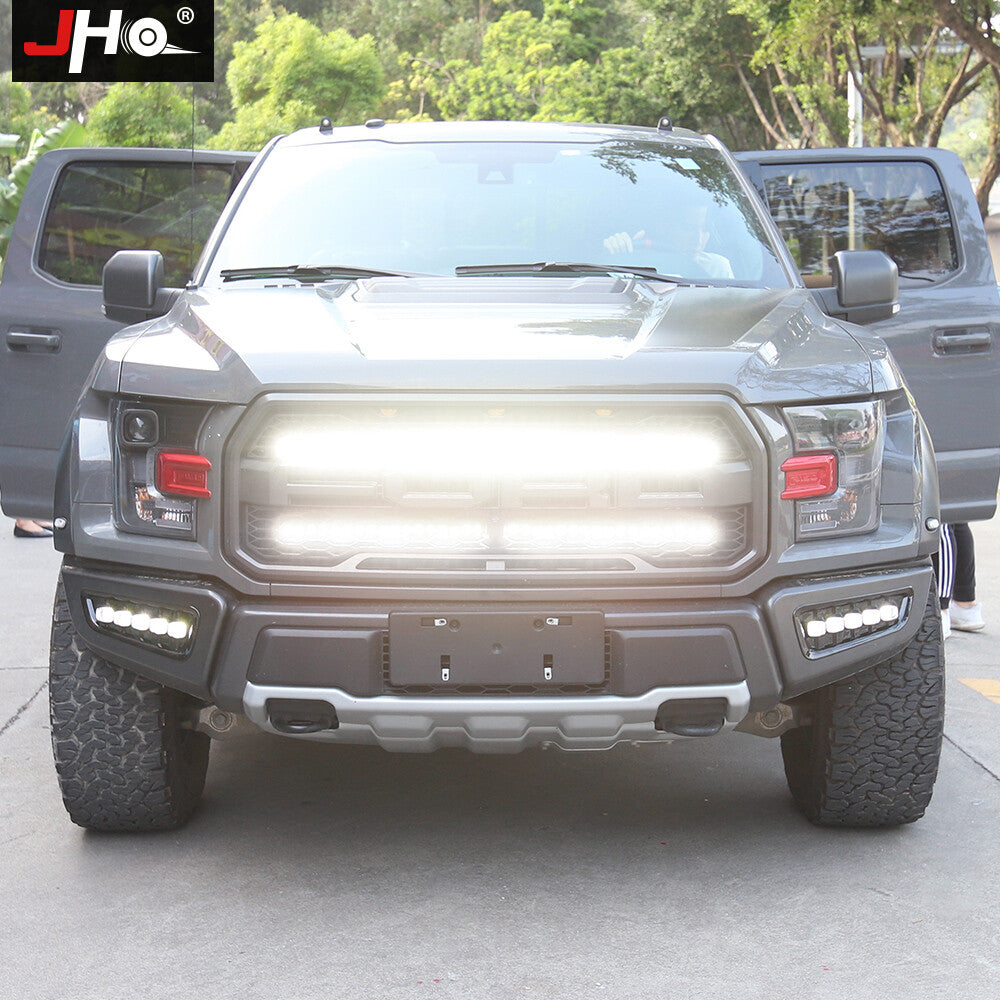 LED Light Bar + Bumper Grille Mounts +Wire for Ford F-150/F150 2015-2024