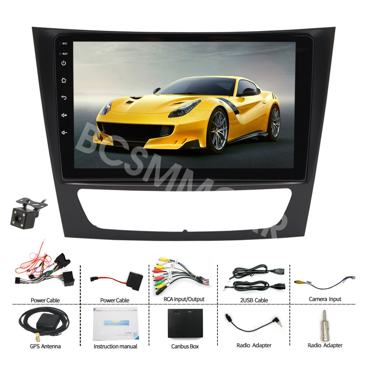 Car Radio For Carplay Touch Screen Fit for Mercedes-Benz W219 CLS350 2001-2011
