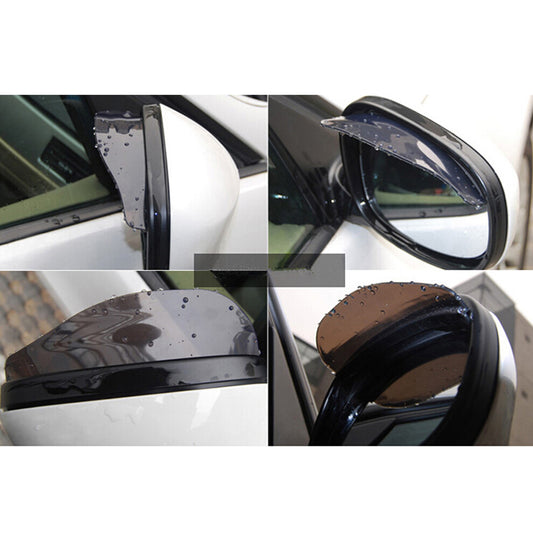 2x Rear View Side Mirror Rain Eyebrow Guard Sun Visor Universal Car Accessories