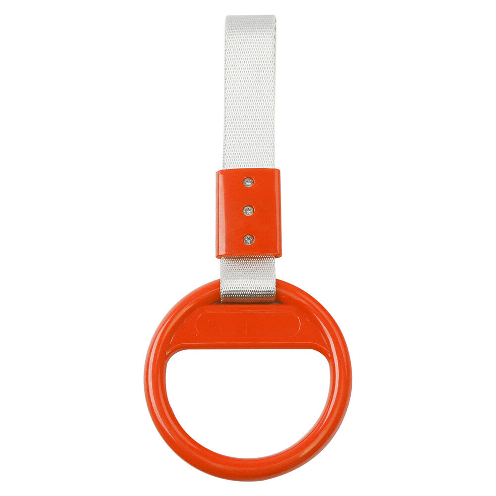 Ring Train Bus Handle Hand Strap Drift Charm Tools Silver belt + orange