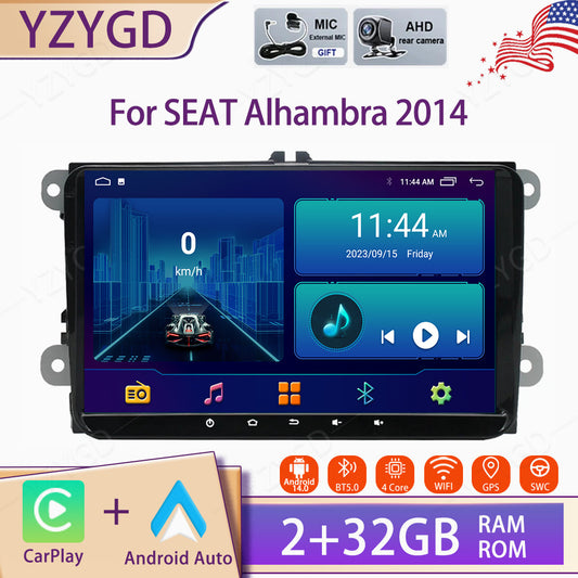 Android Auto Carplay for SEAT Alhambra 2014 Car Radio Stereo GPS Screen WIFI DSP