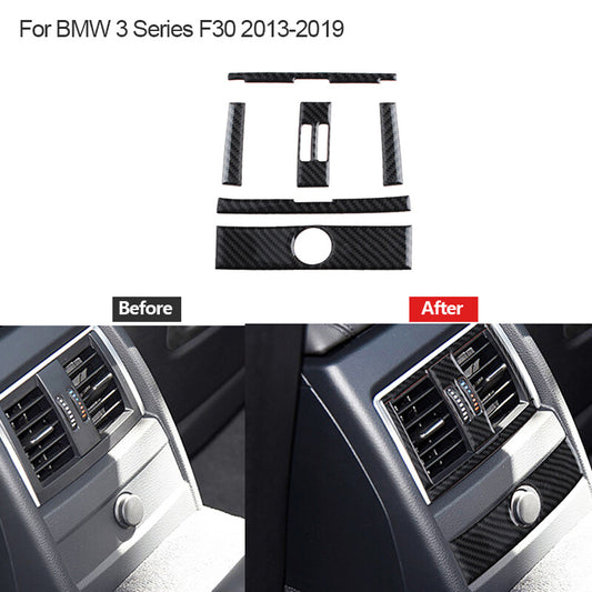 Carbon Fiber Rear Air Vent Outlet Trim Cover for BMW 3 Series F30 2013-2019