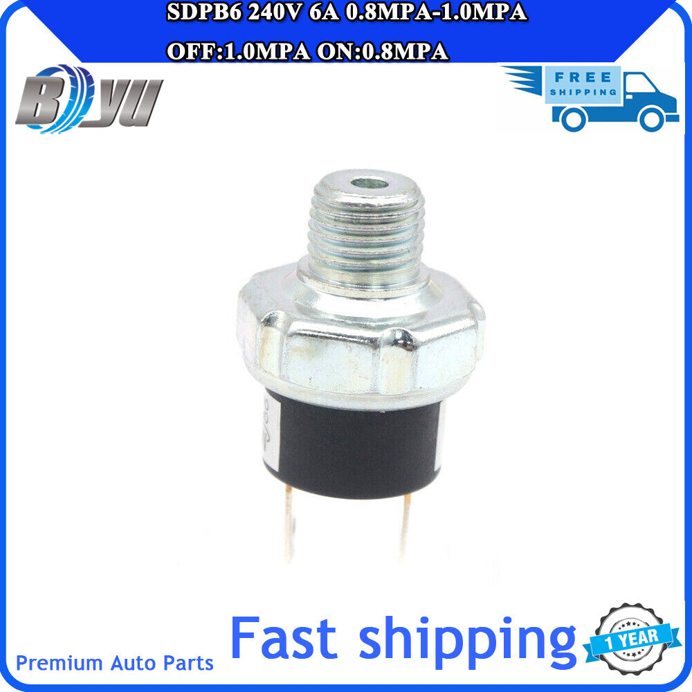 1 air compressor pressure control switch valve horn SDPB6 240V 6A 0.8MPA-1.0MPA