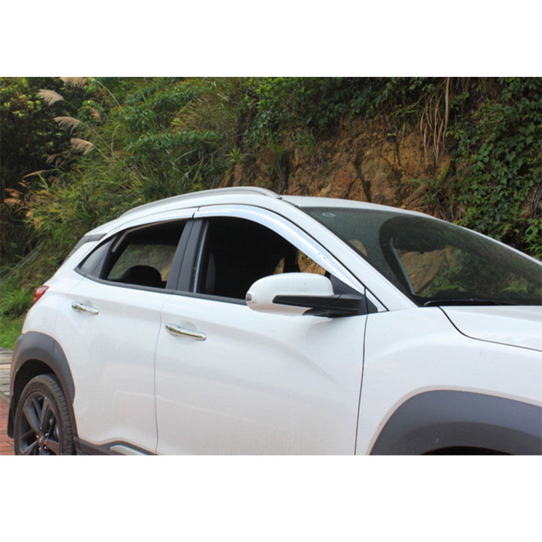 Chrome Window Visor Sun Rain Guard Vent Shade for Nissan Rogue 2021-2023