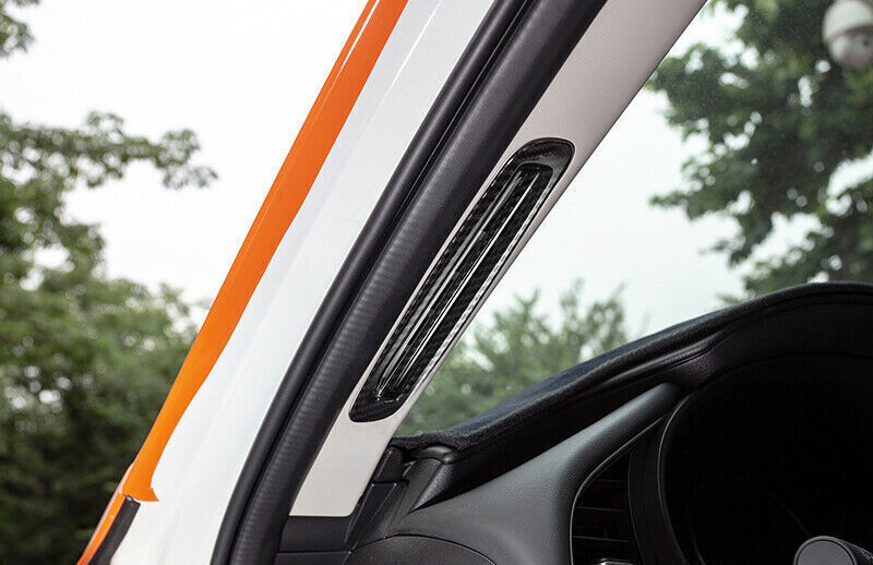 for Mazda 3 Axela 2020-2021 ABS Carbon Fiber A Pillar Air Outlet Vent Cover Trim