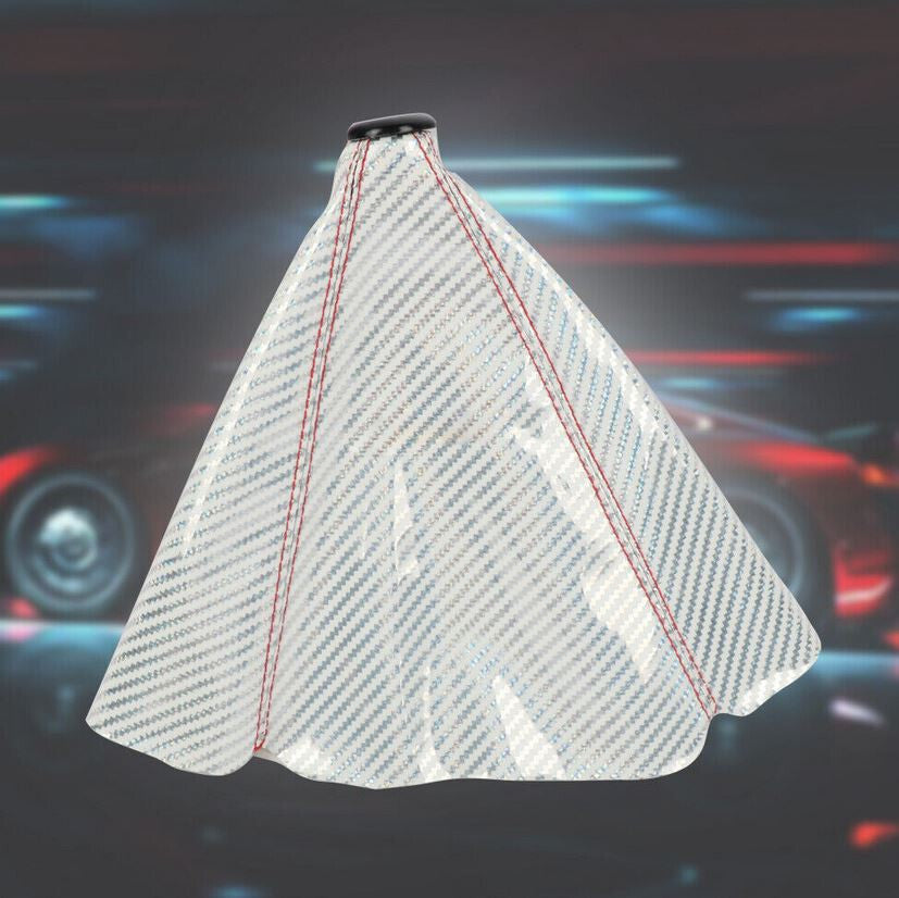 White carbon fiber gear shift boots and racing gearbox covers for Honda for Acura